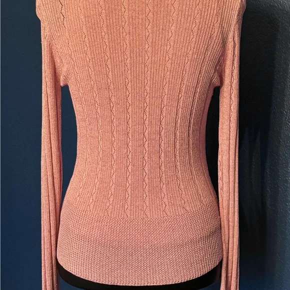🦄RARE🦄 Vintage JANE DOE COLLECTION Twinset, sequins, metallic pink, knit - Picture 11 of 16